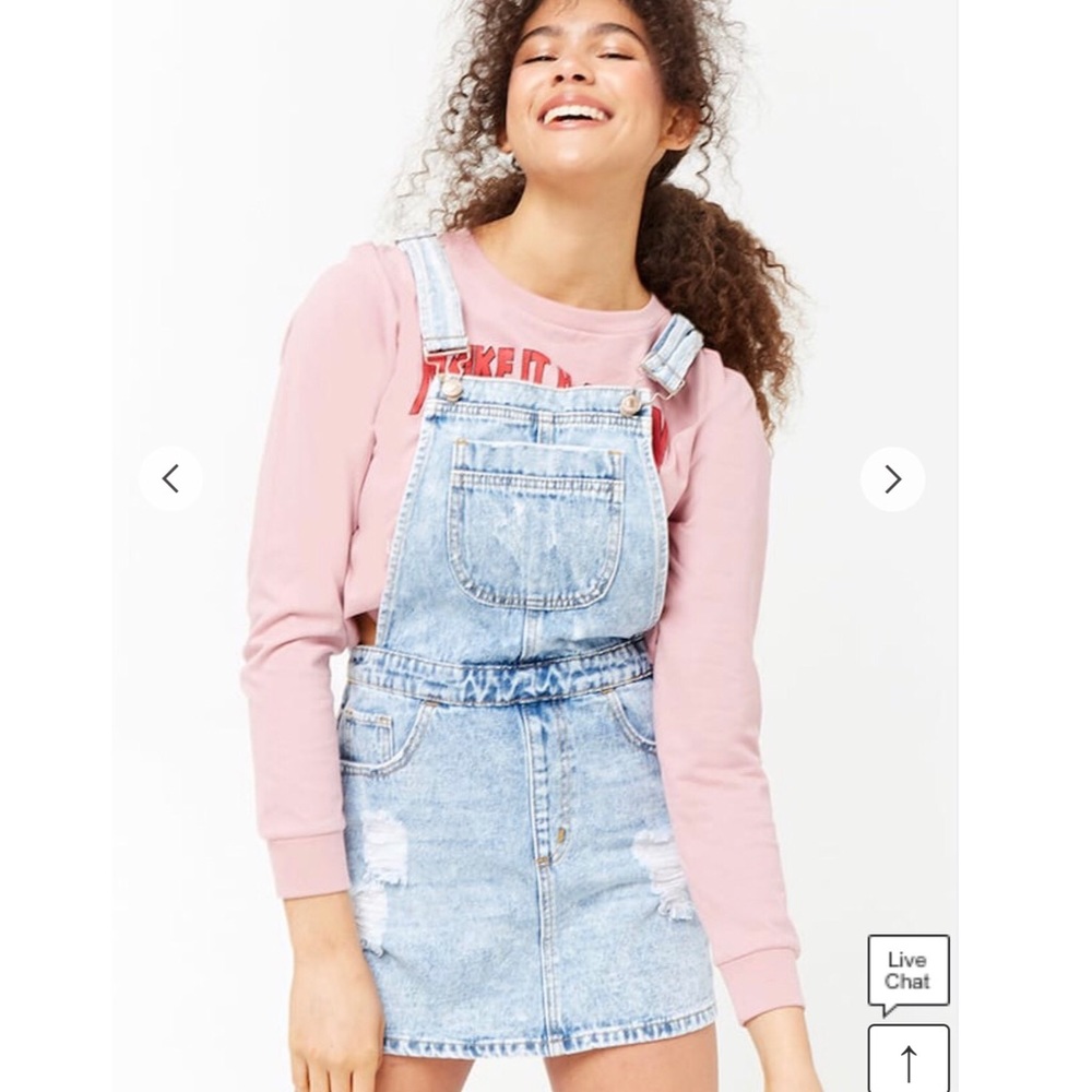 Forever 21 Distressed Denim Dress